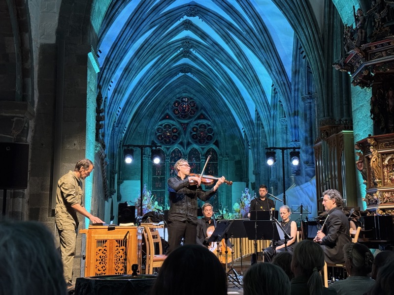 Bilde fra konserten Rational music i domkirken.