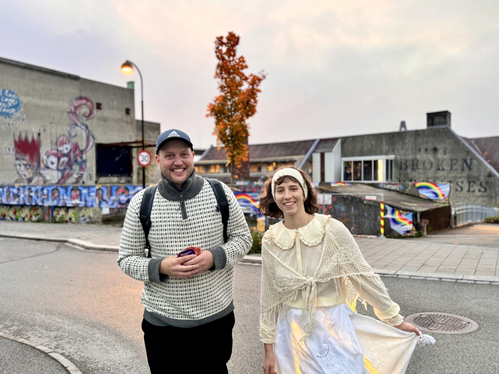 Regissør Bård Bjørknes og skuespiller Hanna Margrete Muir i Blikk.