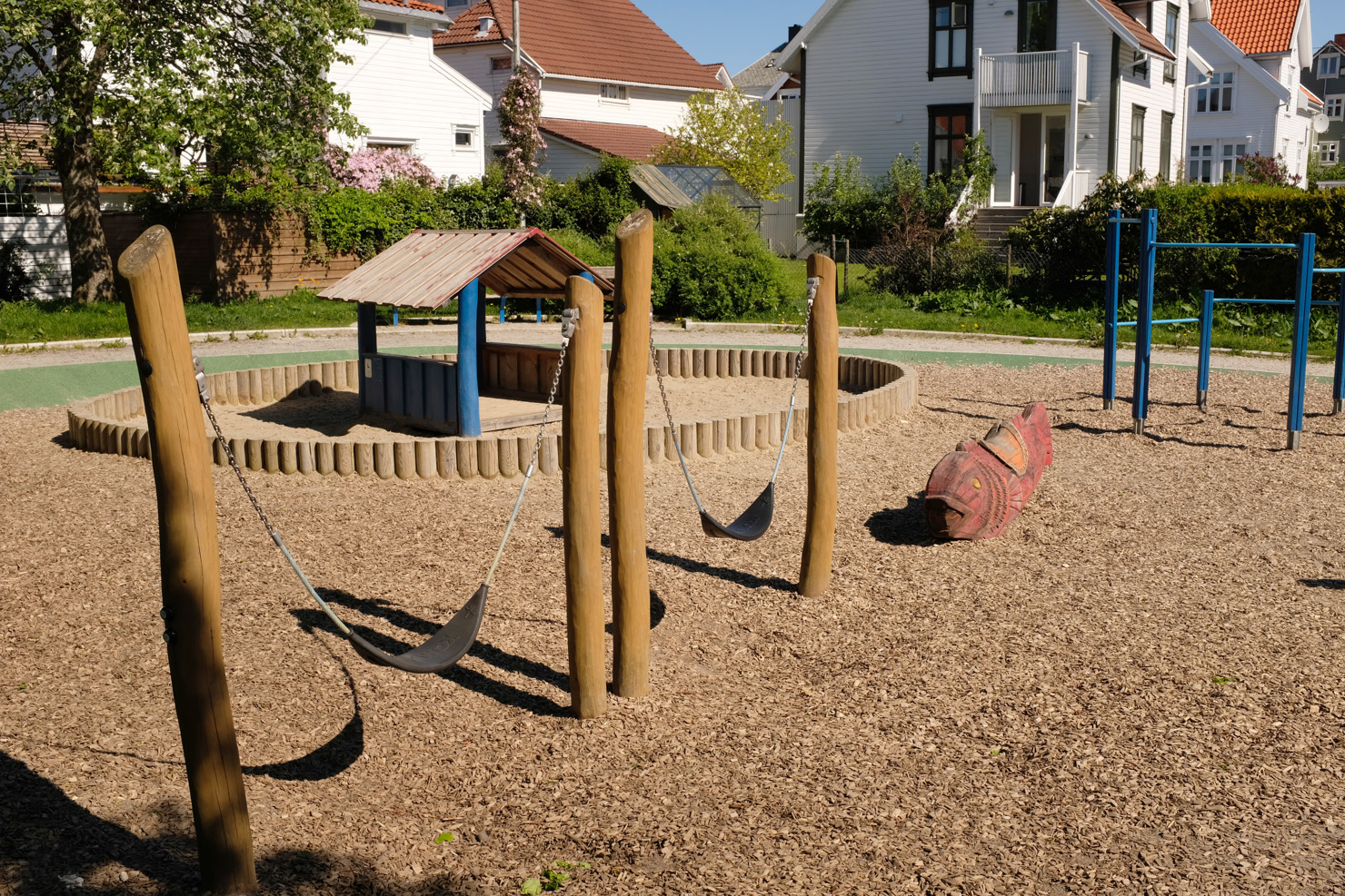 Oversiktsbilde over lekeplassen