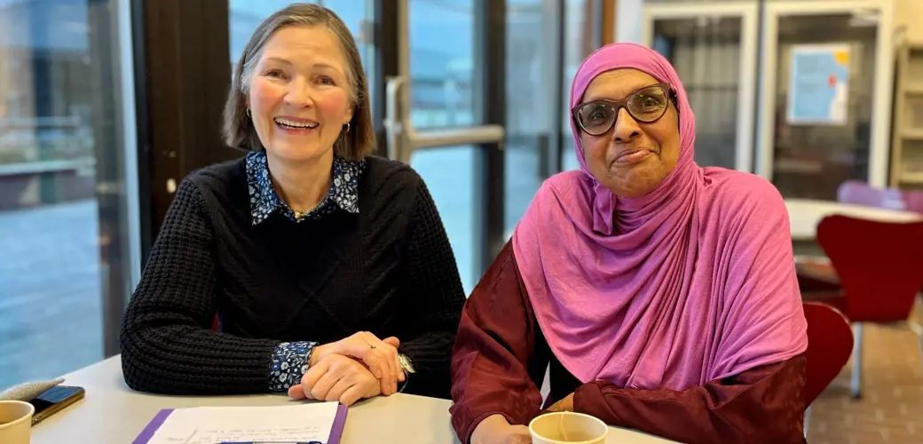 Hege Skjelbred-Knutsen and Naila Mackie Bildet viser Hege Skjelbred-Knutsen og Naila Mackie