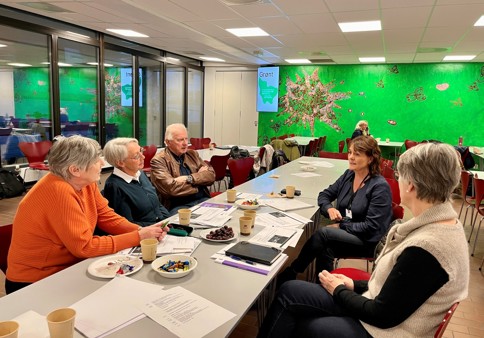 Fra venstre, Terje Vevatne, Marit Thorsrud, Eli Meihack Kvernberg. Marianne Kvadsheim, og prosjektleder Mariann Strandvåg.