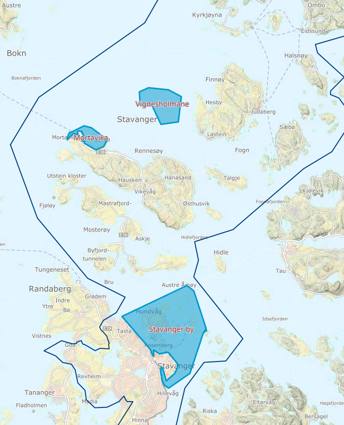 fredningsområdene for hummer