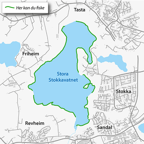 Fiskekart Store Stokkavatn