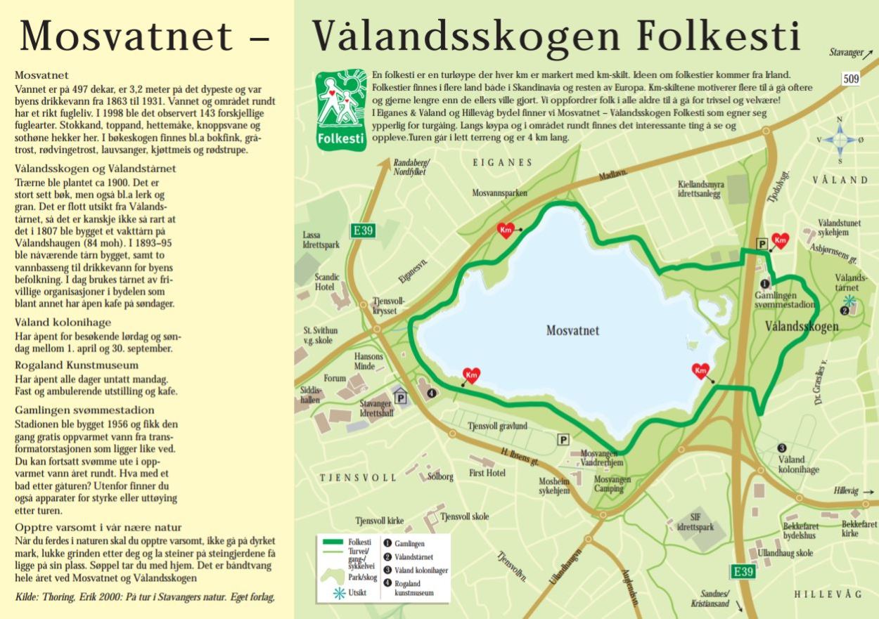 Kart over folkestil Mosvatnet-Vålandsskogen