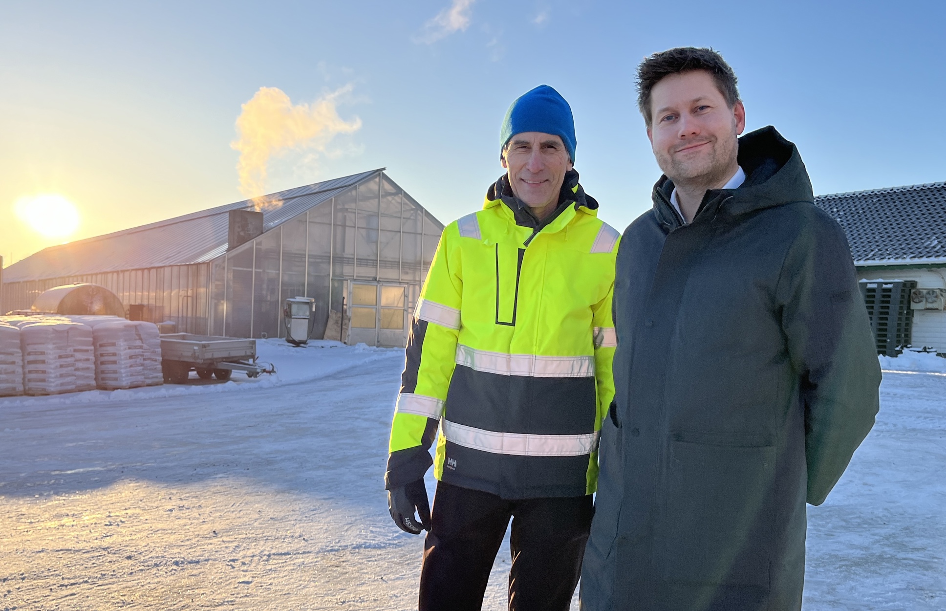 Landbrukssjef Geir Helge Rygg og utvalgsleder Kjartan Alexander Lunde (V).