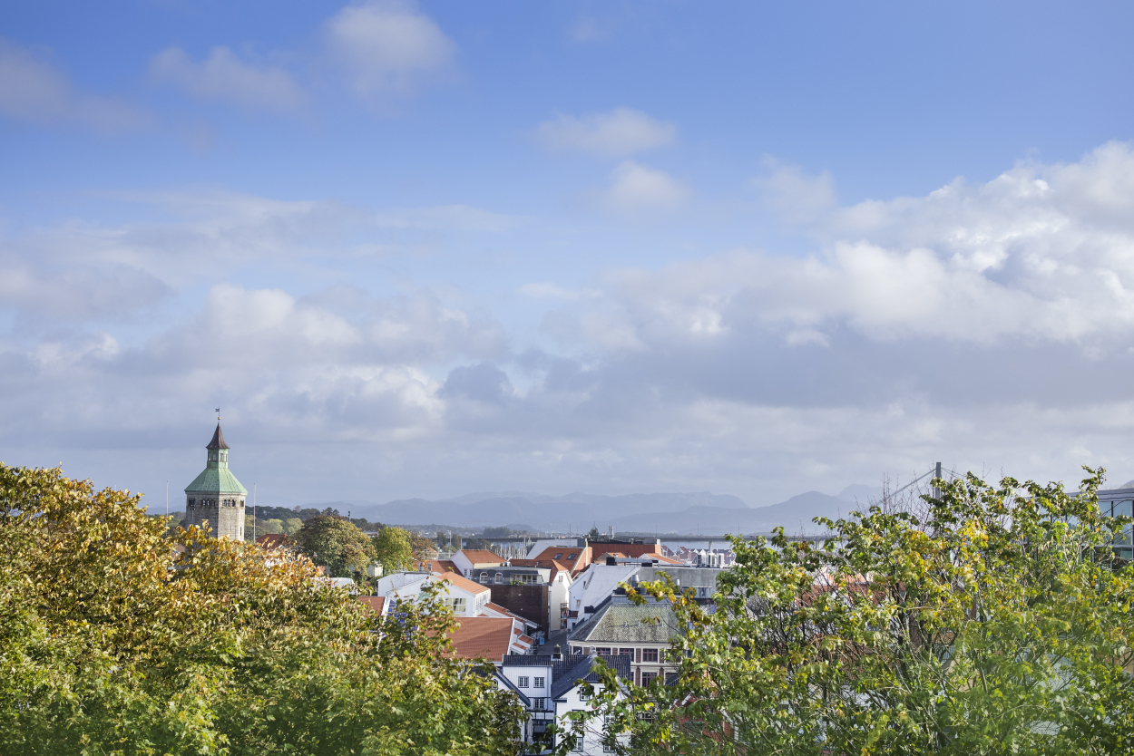 Utsikt av Stavanger sentrum
