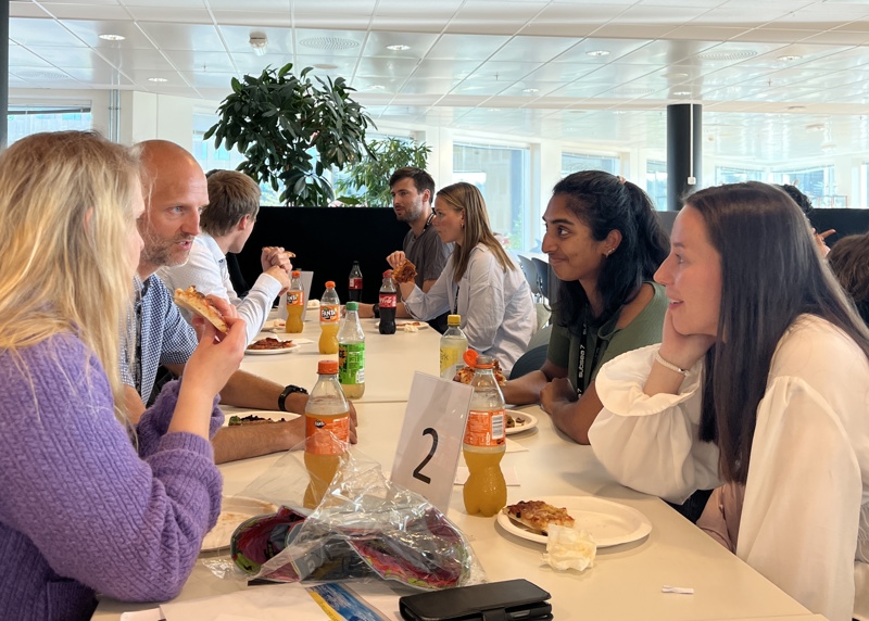 Pizza and quiz at Subsea7, Summer Jobs in the Stavanger-region kickoff event