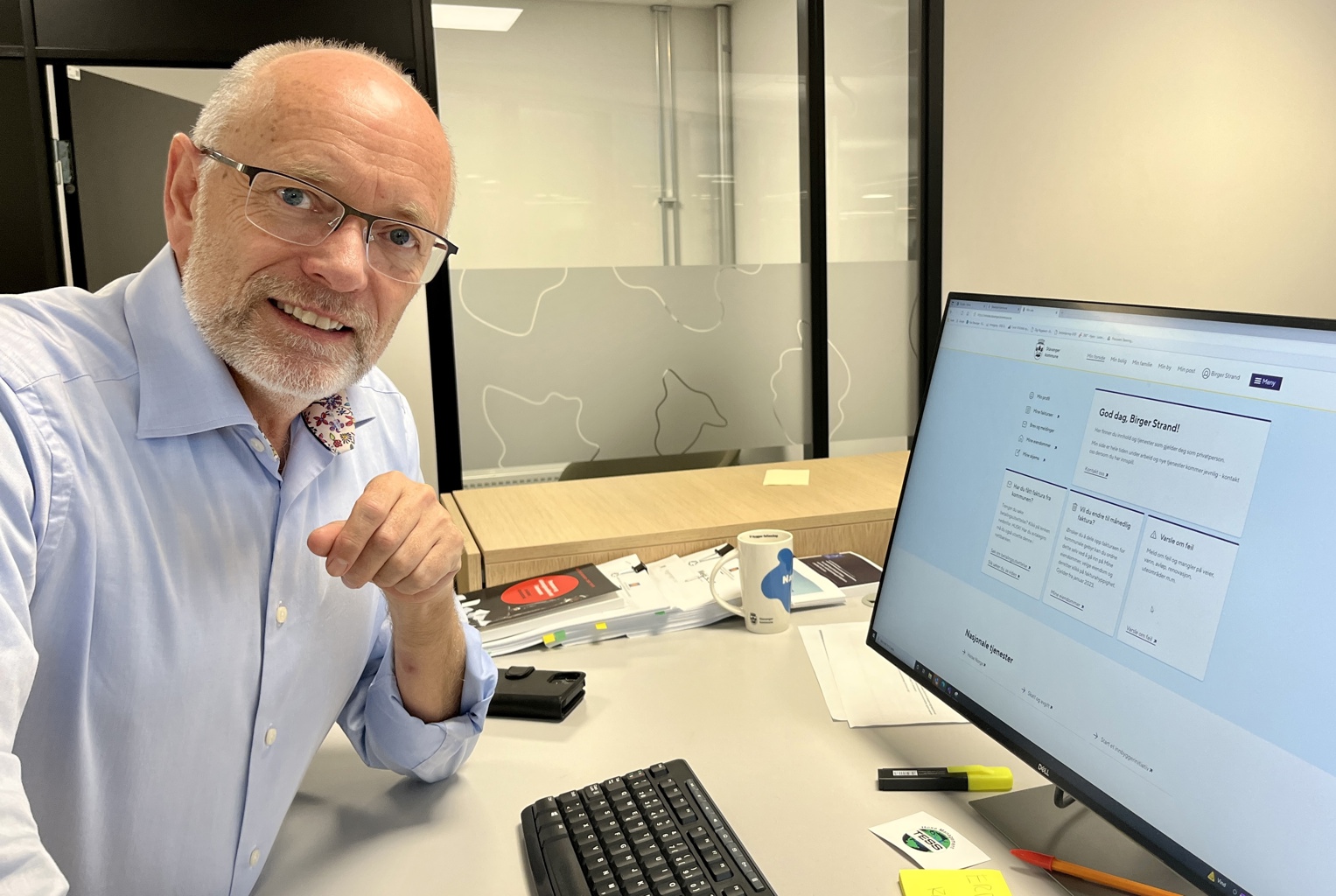 Direktør for innovasjon og støttetjenester, Birger S. Clementsen, bruker Min side-løsningen jevnlig. Direktør for innovasjon og støttetjenester, Birger S. Clementsen.