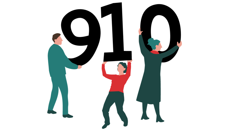 folk som holder tilfeldige tall