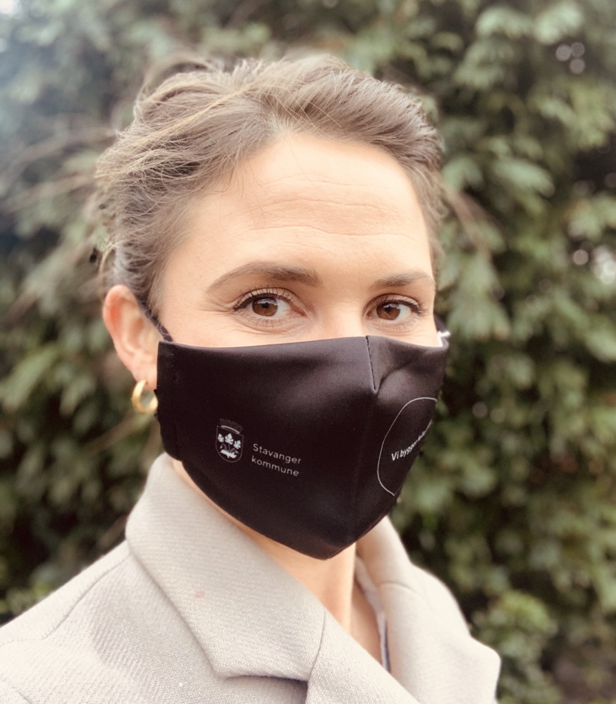 Ordfører Kari Nessa Nordtun - maske