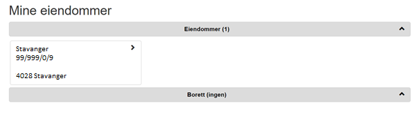 Mine eiendommer.