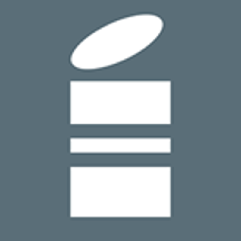 piktogram metallemballasje, hvit hermetikkboks på grå bakgrunn