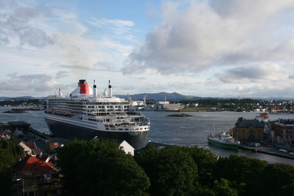 Cruiseskip til kai i Stavanger