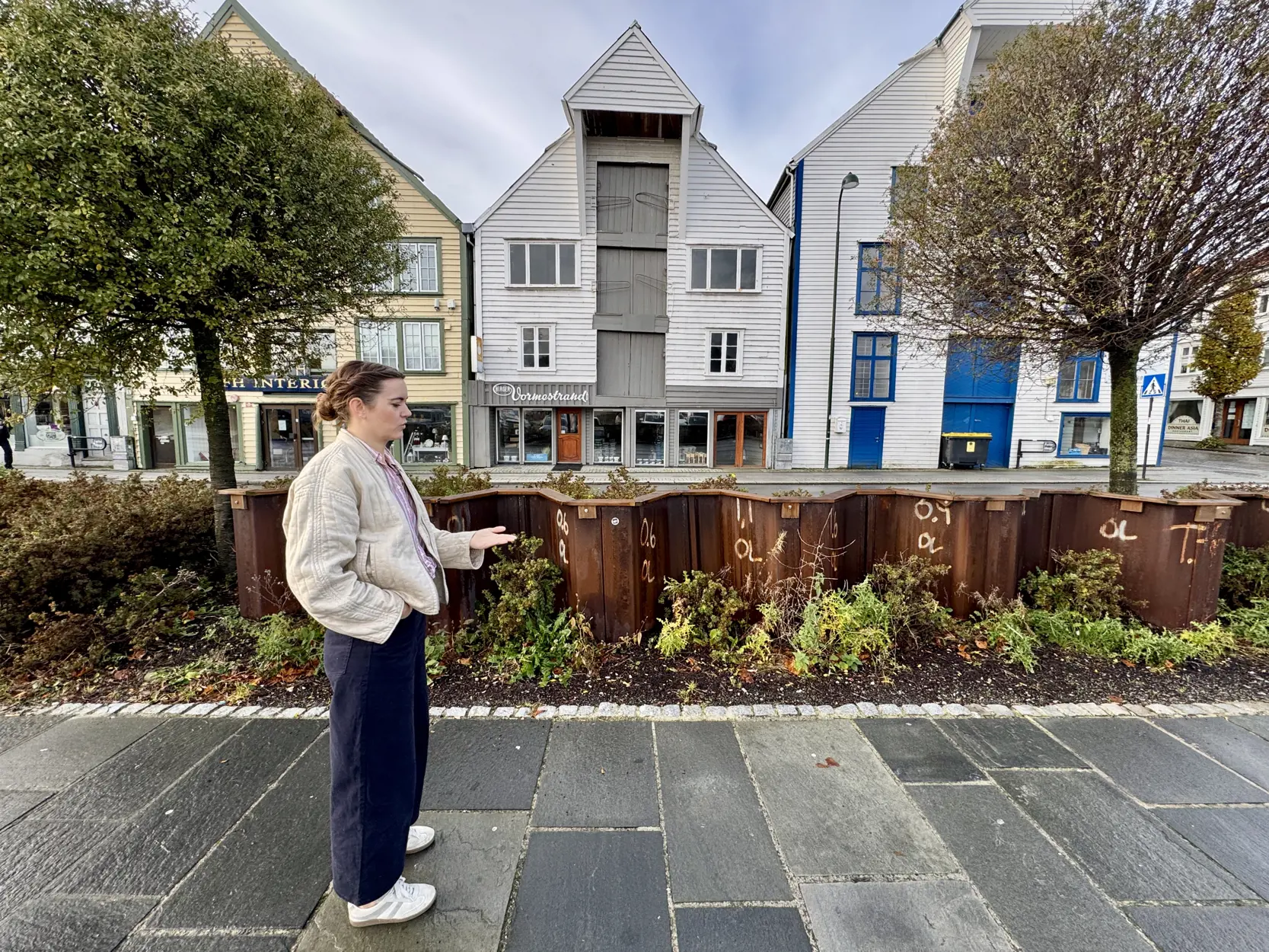 Stine Bjerga Haga foran spunten