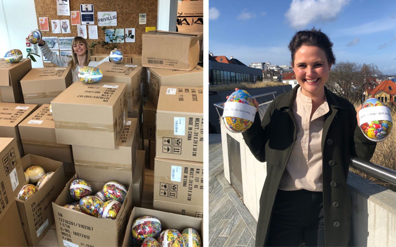 Masse påskeegg! Til venstre: Camilla Torvik Tønne
Til høyre: ordfører Kari Nessa Nordtun