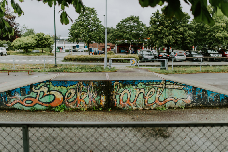 Tagging i skateparken i Bekkefaret