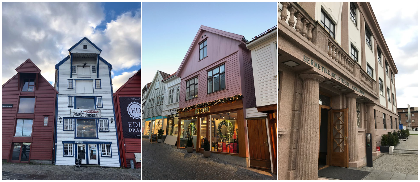 Bilde av sjøhus, Koch parfymeri og Hermetikklaboratoriet