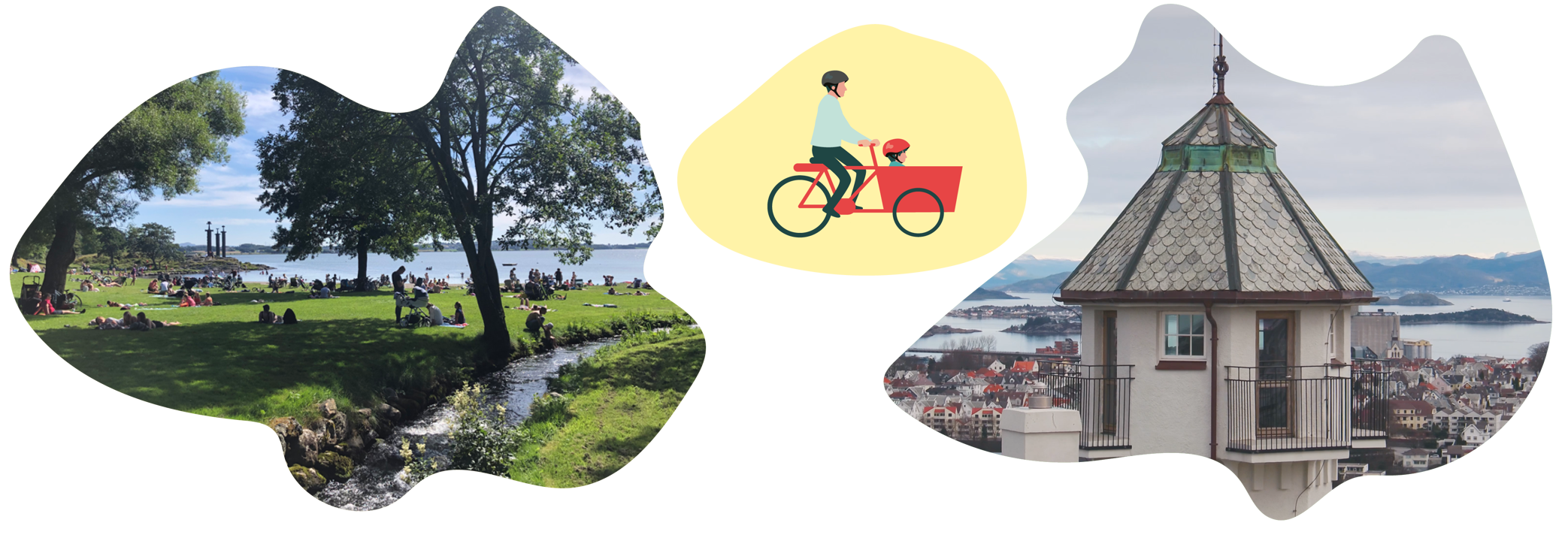 Møllebukta (grøntdrag), Vålandstårnet og transportsykkel