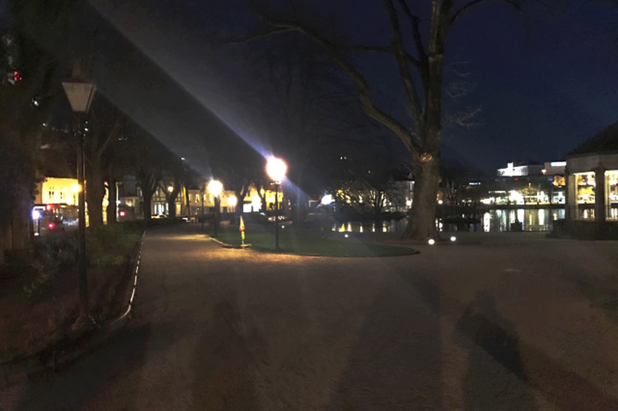 Breiavatnet med dagens belysning Breiavatnet med dagens belysning