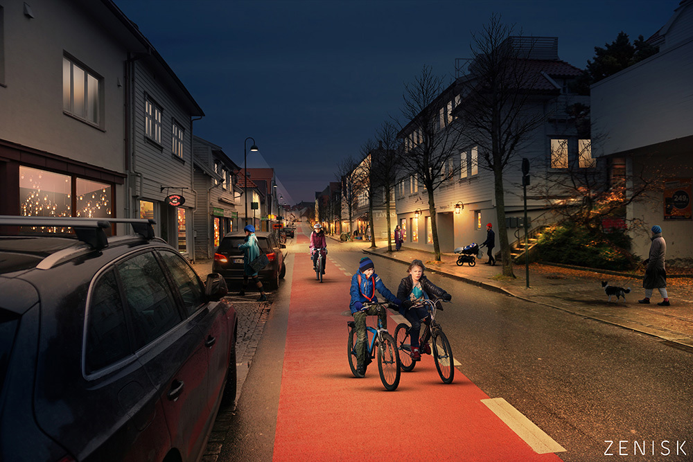 Pedersgata med bedre belysning Pedersgata med bedre belysning