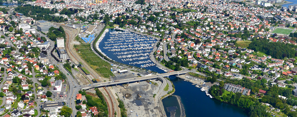 Planområdet sette sørfra