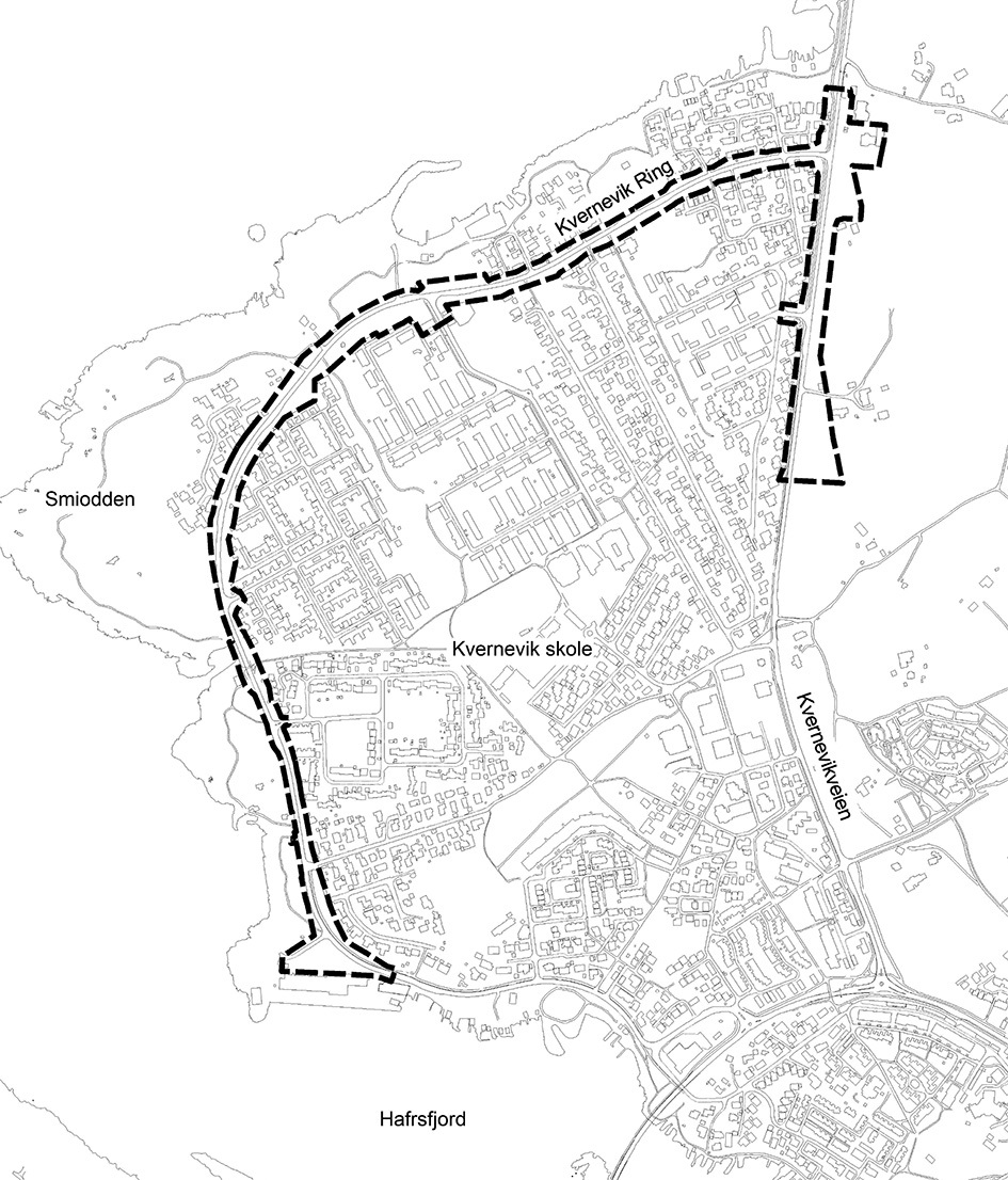 Oversiktskart med plangrense Oversiktskart med plangrense