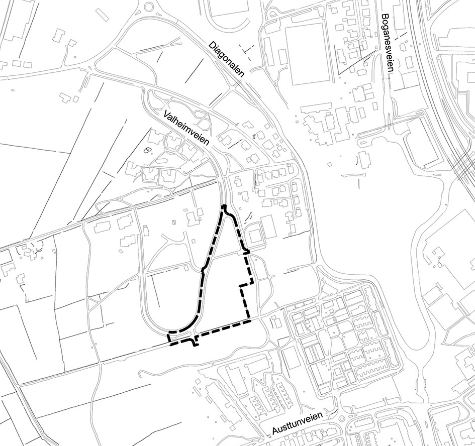 Oversiktskart med plangrense Oversiktskart med plangrense