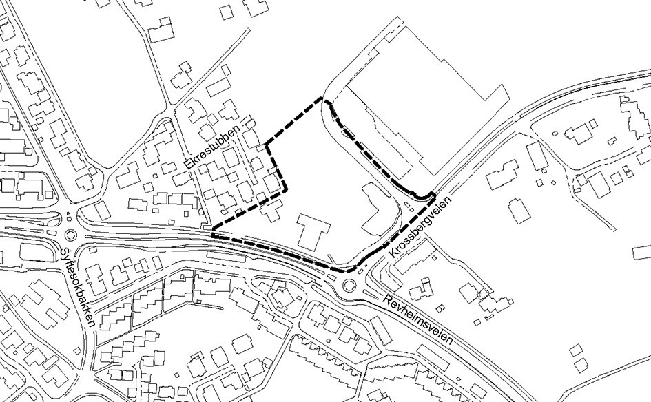 Oversiktskart med plangrense Oversiktskart med plangrense