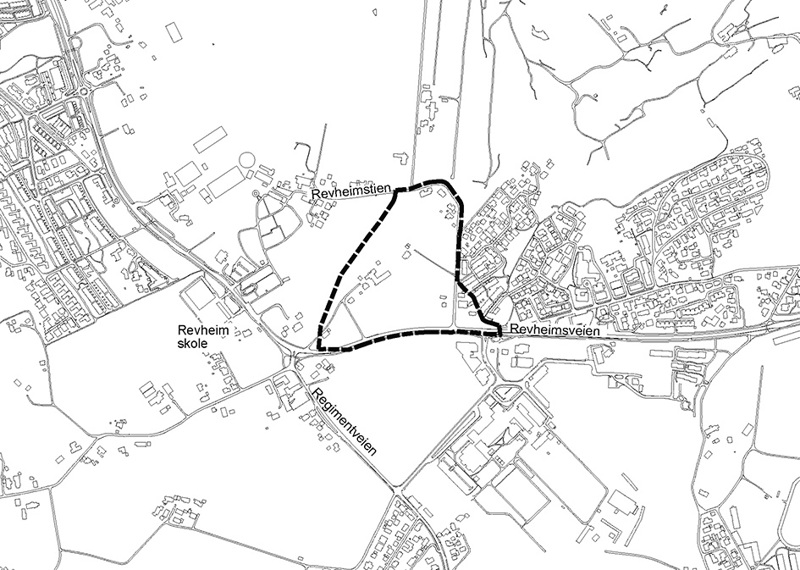 Oversiktskart med plangrense