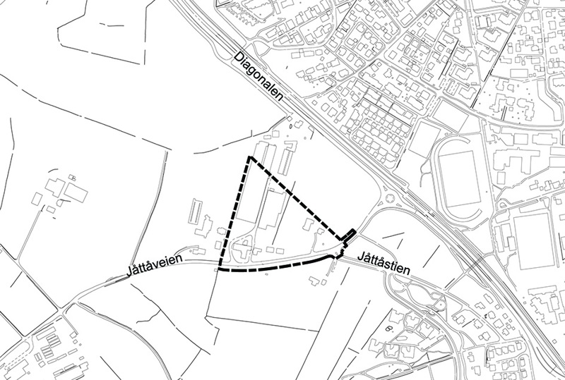 Oversiktskart med plangrense