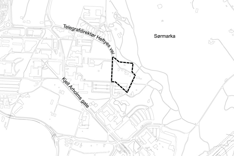 Oversiktskart med plangrense