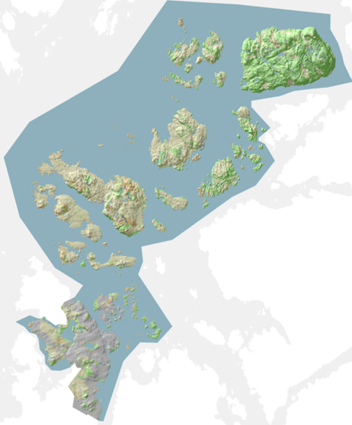 Kart over nye Stavanger kommune