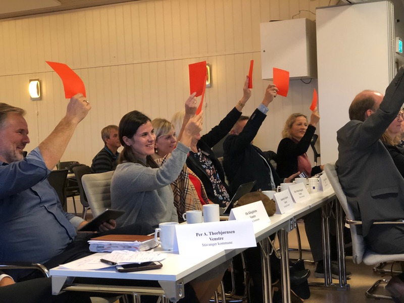 Foto. Møte i fellesnemnda for nye Stavanger.