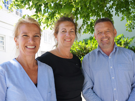 Foto. De tre ordførerne i Stavanger, Rennesøy og Finnøy.