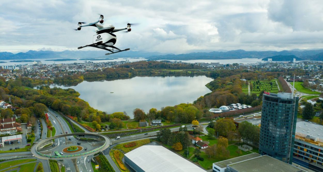 Drone over Tjensvollkrysset