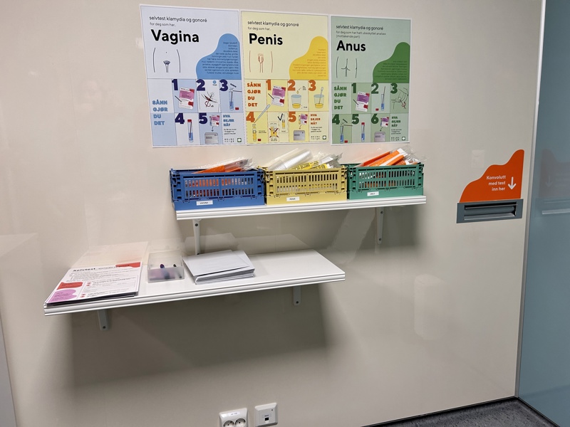 Guide for selvtest for kjønnsykdommer.