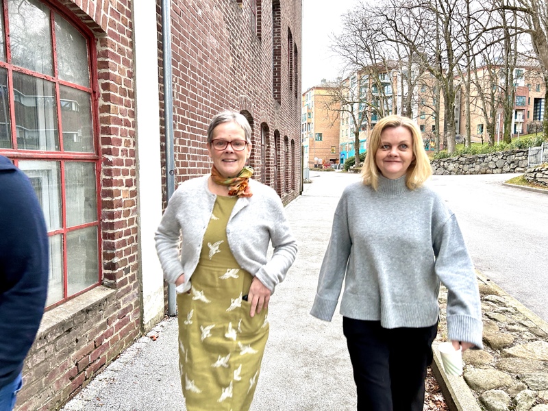 Eva Jenseg, leder innovasjon og digitalisering, med Kristin Kverneland, prosjekter NEB-STAR.