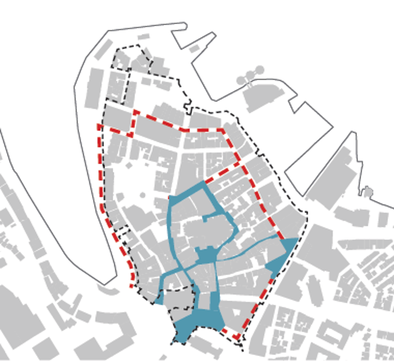 kart over stavanger sentrum