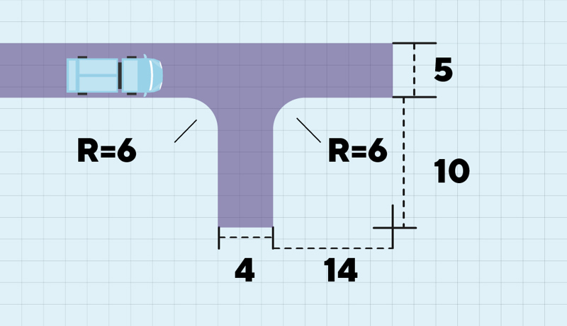 Figur som viser snuhammer for liten lastebil