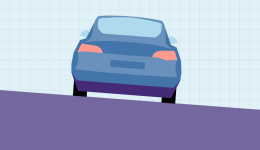 Figur som viser tverrfall kjørevei