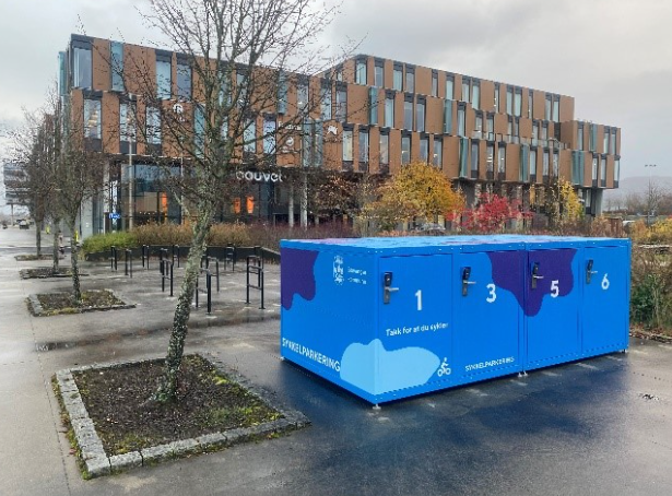 Sykkelskap på Jåttå